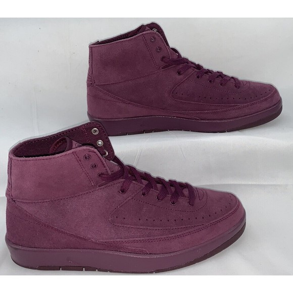 Nike Retro  Air Jordan 2 II Decon Bordeaux Men’s Size 8 Suede DS RARE main image 4